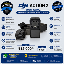DJI Action 2 4K Ultra HD Action Camera | Magnetic Modular Design | SK381