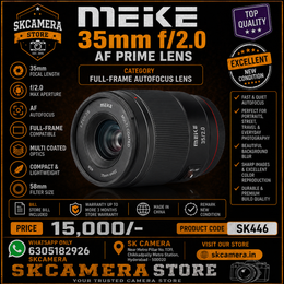 Meike 35mm f/2.0 AF Prime Lens | Full-Frame Autofocus Lens | SK446