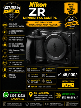 Nikon RED ZR Cinema Body | 6K Full-Frame Z-Mount Cinema Camera | SK267