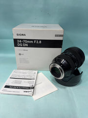 Sigma 24-70mm f/2.8 DG DN Art Lens | Professional Standard Zoom | Constant f/2.8 Aperture | Fast & Accurate Autofocus | Exceptional Sharpness | Perfect for Portraits, Weddings, Events & Videography | SK352
