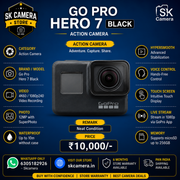 GoPro HERO7 Black Action Camera | 4K Waterproof | SK455