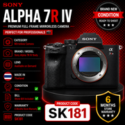 Sony Alpha 7R IV (A7R IV) Full-Frame Mirrorless Camera Body (A+ Grade)