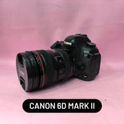 a) Canon EOS 6D Mark II with EF 24-105mm f/4L IS USM Lens | 26.2MP Full-Frame DSLR Camera | Premium L-Series Zoom Kit for Photography & Video | SK150