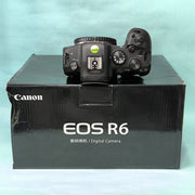 b) Canon EOS R6 Full-Frame Mirrorless Camera Body | 20MP | 4K Video | Dual Pixel AF | Pro Photography | SK1020