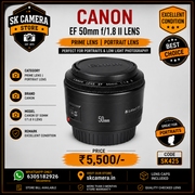 Canon EF 50mm f/1.8 II Prime Lens | Portrait Lens | Excellent Condition | SK425