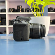 a) Canon EOS 750D DSLR Camera with 18-55mm III Lens | 18MP | Full HD Video | Flip Screen | Beginner Friendly | SK1034