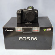 a) Canon EOS R6 Mirrorless Camera Body | 20MP Full Frame | 4K Video | IBIS | Dual Pixel AF II | (Code: AB32)