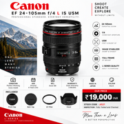 Pre-owned Canon EF 24-105mm 1:4 L USM Full-frame Lens AS31