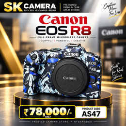 Pre-owned Canon EOS R8 Mirrorless body AS47