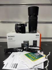 Sony Alpha 6100 Mirrorless Camera with E PZ 16-50mm f/3.5-5.6 OSS II & E 55-210mm f/4.5-6.3 OSS Twin Lens Kit | APS-C 24.2MP | SK408