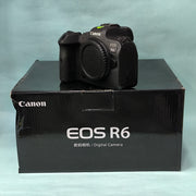 b) Canon EOS R6 Full-Frame Mirrorless Camera Body | 20MP | 4K Video | Dual Pixel AF | Pro Photography | SK1020
