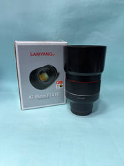 Samyang AF 85mm f/1.4 FE Lens | Sony E-Mount | Full-Frame Autofocus Portrait Prime Lens SK379
