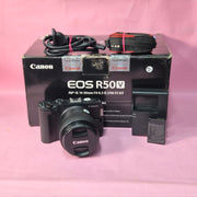 Pre-owned Canon EOS R50V + RF-S 14-30mm IS STM lens AS05