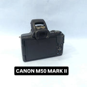 a) Canon EOS M50 Mark II with 15-45mm Lens | 24.1MP Mirrorless Camera | 4K Video & Vlogging Camera | Compact Creator Kit