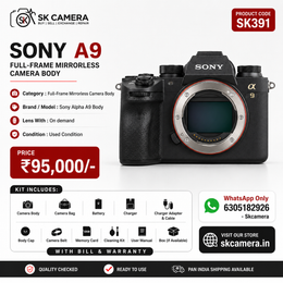 Sony Alpha A9 Body Only | Full-Frame Mirrorless Camera | 24.2MP | 20 FPS | SK391