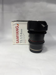 Samyang T3.1/14mm Ultra Wide Cinema Lens | Professional Cine Lens | SK405