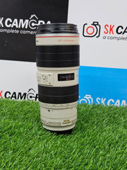 a) Canon EF 70-200mm f/2.8L IS II USM Lens | Professional L-Series Telephoto Zoom | Image Stabilization | Fast f/2.8 Aperture | SK1051