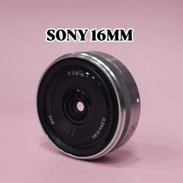 a) Sony E Mount 16mm F2.8 APS-C Wide Angle Lens | Compact Pancake Lens | Sony E Lens | SK524