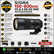 Sigma 150-600mm f/5-6.3 DG OS HSM Contemporary Lens | Super Telephoto Zoom | Optical Stabilization (OS) | Fast & Accurate Autofocus | Perfect for Wildlife, Bird, Sports & Aviation Photography | SK354