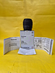 Panasonic Lumix 25mm F1.7 ASPH Prime lens SK311
