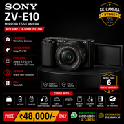 Sony ZV-E10 mirrorless camera with Sony E 3.5-5.6/PZ 16-50mm OSS lens SK302