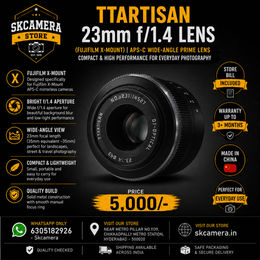 TTArtisan 23mm f/1.4 APS-C Wide-Angle Lens | Fujifilm X-Mount | SK365