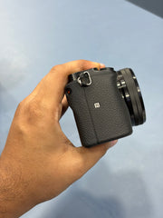 c) Sony alpha a6400 with 16-50mm lens full kit.