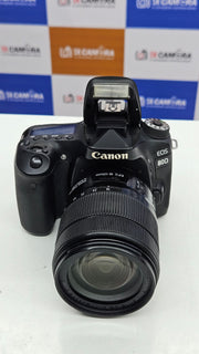 a) Canon EOS 80D DSLR Camera with 18-135mm IS Lens | 24.2MP APS-C | Dual Pixel AF | Full HD 60fps | WiFi | Professional DSLR
