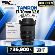 Pre-owned Tamron 17-70mm F/2.8 Di III-A VC RXD lens (For Sony) AS11