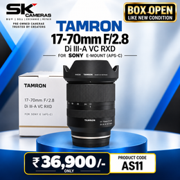 Pre-owned Tamron 17-70mm F/2.8 Di III-A VC RXD lens (For Sony) AS11