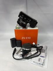 Sony ZV-E10 Mirrorless Camera with Sony E PZ 16-50mm f/3.5-5.6 OSS Lens | 24.2MP APS-C | 4K Video | Flip Touchscreen | Vlogging Camera SK370