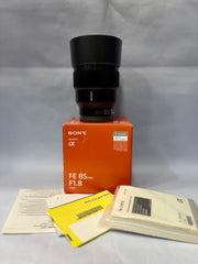 Sony FE 85mm f/1.8 Prime Portrait Lens for Sony E-Mount Full-Frame Mirrorless Cameras | SK411