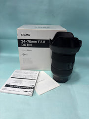 Sigma 24-70mm f/2.8 DG DN Art Lens | Professional Standard Zoom | Constant f/2.8 Aperture | Fast & Accurate Autofocus | Exceptional Sharpness | Perfect for Portraits, Weddings, Events & Videography | SK352