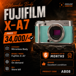 Fujifilm X-A7 Mirrorless Camera Body – AB08 | Excellent Condition