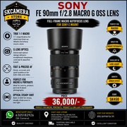 Sony FE 90mm f/2.8 Macro G OSS Full-Frame Macro Autofocus Lens for Sony E Mount | SK450