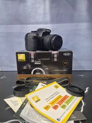 Nikon D3400 DSLR Camera with AF-P DX NIKKOR 18-55mm f/3.5-5.6G VR Lens | 24.2MP DX-Format DSLR | Ideal for Beginners, Travel, Portraits, Family Photography & Everyday Shooting | SK266
