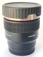 a) Samyang AF 45mm f/1.8 FE Lens | Sony E Mount Full Frame | Fast f/1.8 Aperture | Compact Lightweight Prime Lens | Ideal for Portrait, Street & Everyday Photography | SK1062