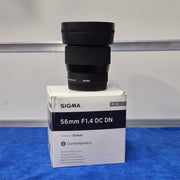 c) Sigma 56mm 1.4 APS-C Portrait Lens – Excellent Low Light Performance sk98