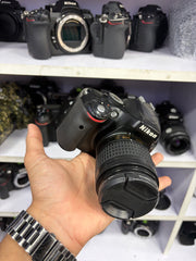 Nikon D5100 + AF-P 18-55mm f/3.5-5.6G Lens | Budget DSLR for Beginners | Flip Screen | Full HD Video SK472
