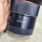 a) Samyang AF 14mm f/2.8 RF Lens | Ultra Wide Angle Prime | Full Frame RF Mount | Fast f/2.8 Aperture | Autofocus Lens | Ideal for Landscape, Architecture & Astrophotography | (Code AB35) 📸✨