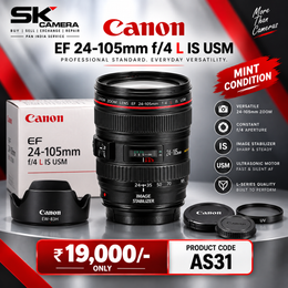 Pre-owned Canon EF 24-105mm 1:4 L USM Full-frame Lens AS31