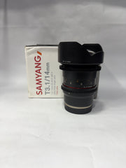 Samyang T3.1/14mm Ultra Wide Cinema Lens | Professional Cine Lens | SK405