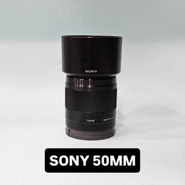 a) Sony FE 50mm f/1.8 Prime Lens | Full-Frame E-Mount | Fast Portrait Lens | Sharp & Lightweight | SK1057