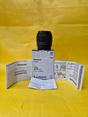 Panasonic Lumix 25mm F1.7 ASPH Prime lens SK311