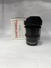 Samyang T3.1/14mm Ultra Wide Cinema Lens | Professional Cine Lens | SK405