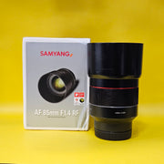 a) Samyang AF 85mm f/1.4 RF Lens for Canon RF Mount | Full-Frame Portrait Prime Lens