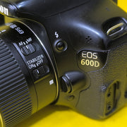Canon EOS 600D with EF-S 18-55mm f/4-5.6 IS STM Lens | 18MP APS-C DSLR Camera for Photography, Travel, Learning, Content Creation & Everyday Shooting | SK247