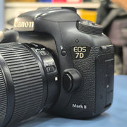 Canon EOS 7D Mark II + EF-S 18-135mm IS STM Lens | Professional APS-C DSLR Camera | 20.2MP Sensor | 10 FPS Continuous Shooting | Advanced 65-Point AF System | Ideal for Wildlife, Sports, Events & Professional Photography | SK230
