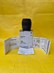Panasonic Lumix 25mm F1.7 ASPH Prime lens SK311