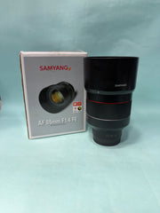 Samyang AF 85mm f/1.4 FE Lens | Sony E-Mount | Full-Frame Autofocus Portrait Prime Lens SK379